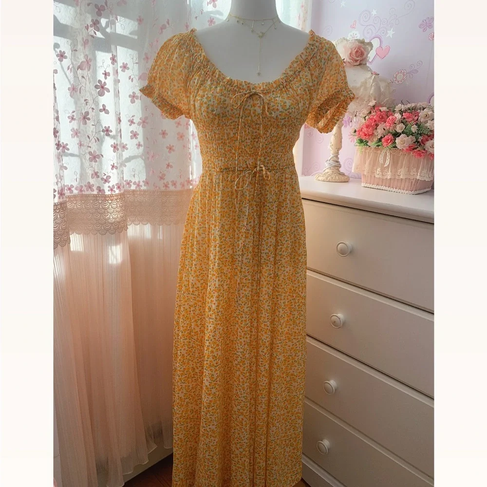 Doen Ashlynn Dress Clementines Daisy Fields - Picture 8 of 10